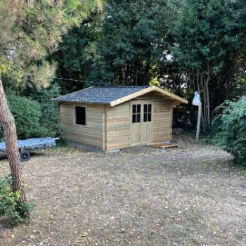 Abri de jardin en bois 2 pentes